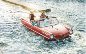 AmphiCar on the lake at Grand Lake St Marys