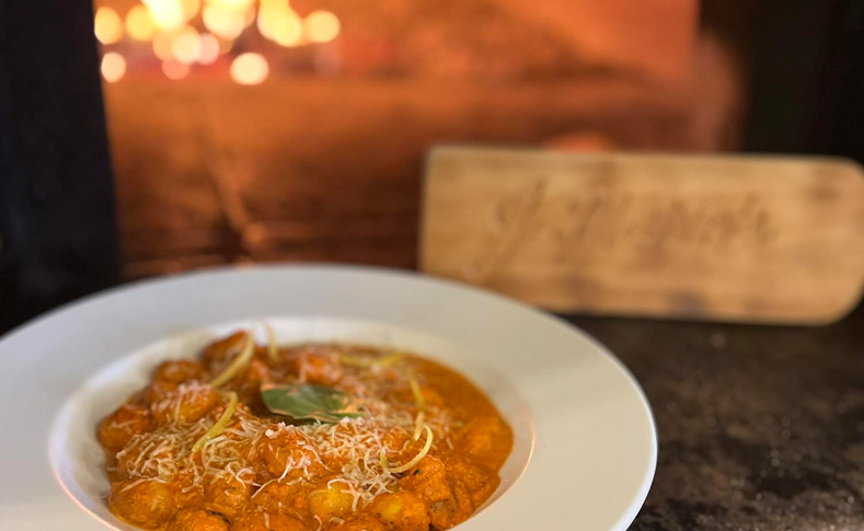 Tomato basil gnocchi at J Maries Wood Fired Kitchen in Wapakoneta