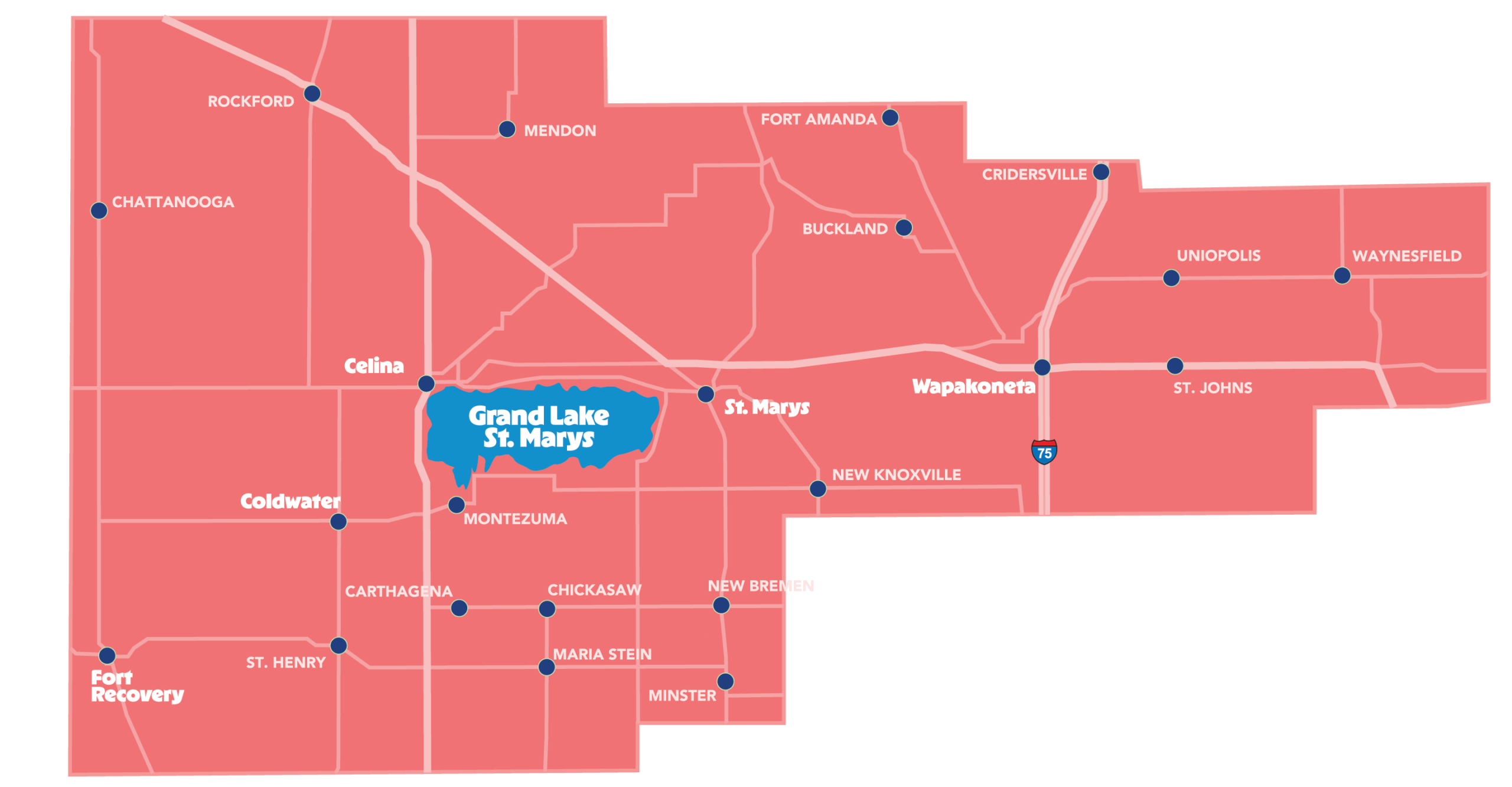 Map of the Grand Lake Region