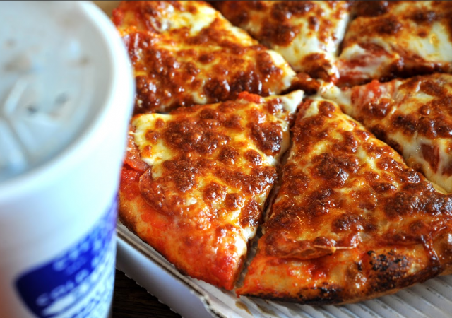 Pizza at Villa Nova Drive Thru in St Marys